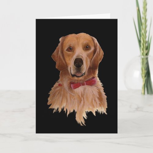 Golden Retriever Dog blank Greeting Card