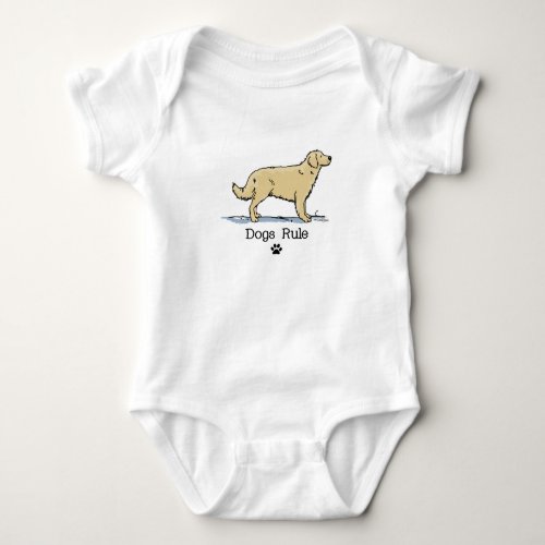 Golden Retriever _ dog breed Baby Bodysuit