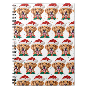 Golden Retriever Dog Breed Christmas Notebook
