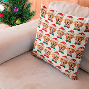 Golden Retriever Dog Breed Christmas Throw Pillow