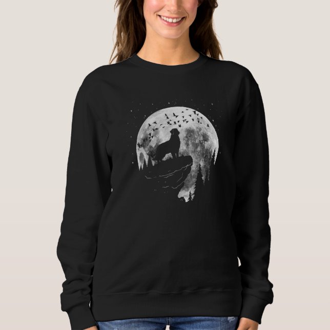 Golden Retriever Dog Breed Night Stroll for Dog Ow Sweatshirt (Front)