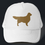 Golden Retriever Dog Breed Silhouette Trucker Hat<br><div class="desc">Golden Retriever Silhouette. This cute trucker hat makes a fun gift for Golden lovers! Unisex size fits most teens and adults.</div>