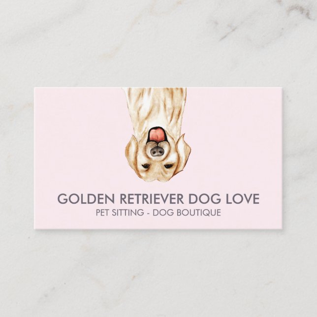 Golden Retriever Dog Business Card (Front)