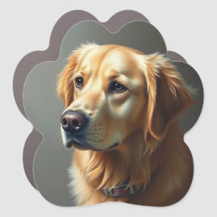 Golden Retriever Dog Car Magnet