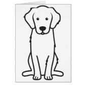 Golden Retriever Dog Cartoon (Front)