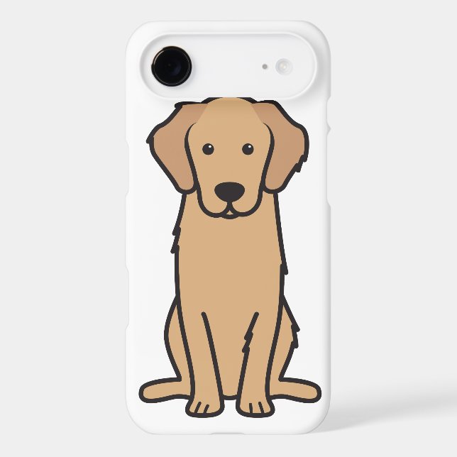 Golden Retriever Dog Cartoon Case-Mate iPhone Case (Back)