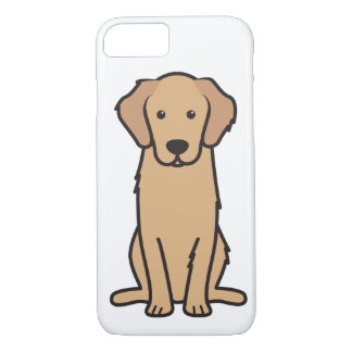 Golden Retriever Dog Cartoon iPhone 8/7 Case