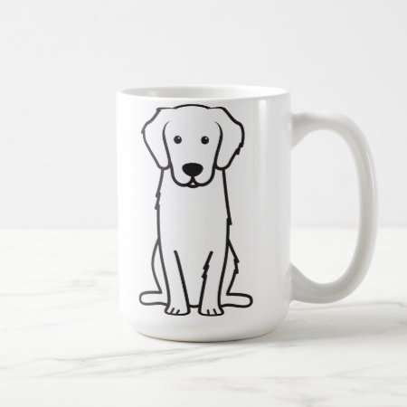Golden Retriever Dog Cartoon Coffee Mug