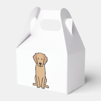 Golden Retriever Dog Cartoon Favor Boxes by DogBreedCartoon at Zazzle
