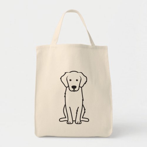 Golden Retriever Dog Cartoon Tote Bag