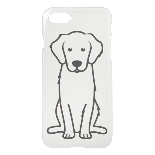 Golden Retriever Dog Cartoon iPhone SE87 Case