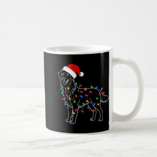Golden Retriever Dog Christmas Lights Santa Xmas D Coffee Mug