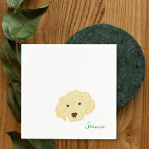 Golden Retriever Dog Cocktail Napkins 