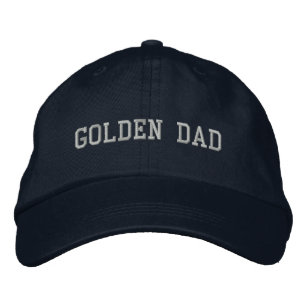 Golden Retriever Dog Dad Golden Dad Minimalist Embroidered Baseball Cap