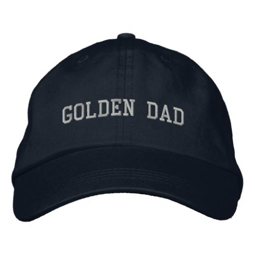 Golden Retriever Dog Dad Golden Dad Minimalist Embroidered Baseball Cap