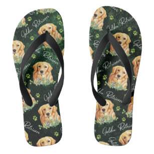 dog print sandals