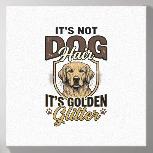 Golden Retriever Dog Hair Vintage Funny Shirt Desi Canvas Photo Tile