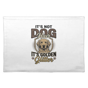 Golden Retriever Dog Hair Vintage Funny Shirt Desi Cloth Placemat