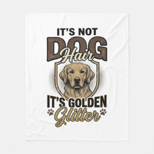 Golden Retriever Dog Hair Vintage Funny Shirt Desi Fleece Blanket