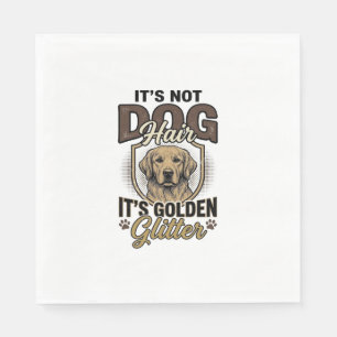 Golden Retriever Dog Hair Vintage Funny Shirt Desi Napkins