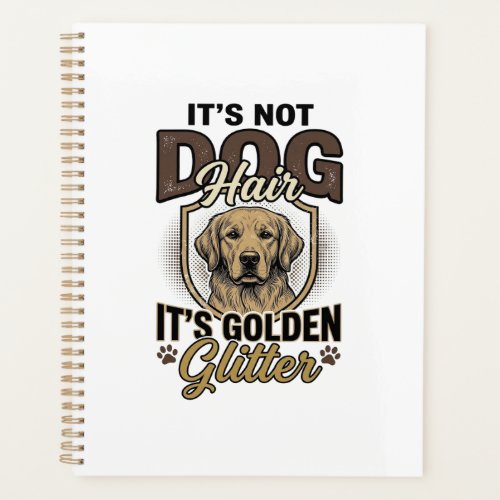 Golden Retriever Dog Hair Vintage Funny Shirt Desi Planner