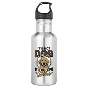 Golden Retriever Dog Hair Vintage Funny Shirt Desi Stainless Steel Water Bottle
