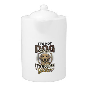 Golden Retriever Dog Hair Vintage Funny Shirt Desi Teapot