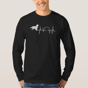 Golden Retriever Dog Heartbeat T-Shirt
