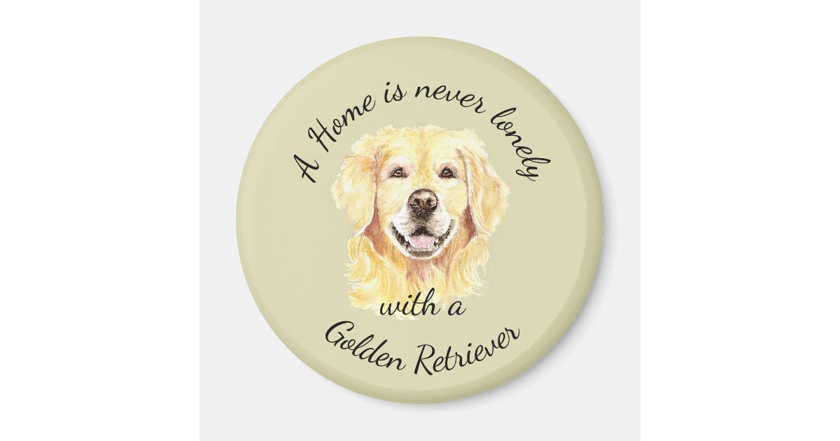 Golden Retriever Dog Home Quote Pet Animal Magnet Zazzle Com