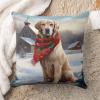 Golden Retriever Dog Christmas Throw Blanket buy & pillow