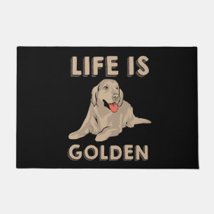 Golden Retriever Dog - Life Is Golden Doormat