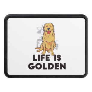Golden Retriever Dog - Life Is Golden Hitch Cover