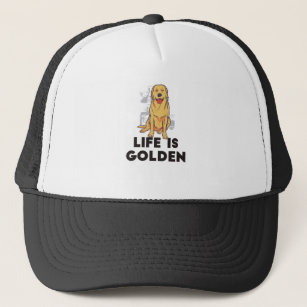 Golden Retriever Dog - Life Is Golden Trucker Hat