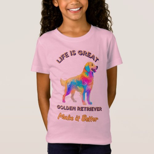 Golden Retriever Dog Lovers design T_Shirt