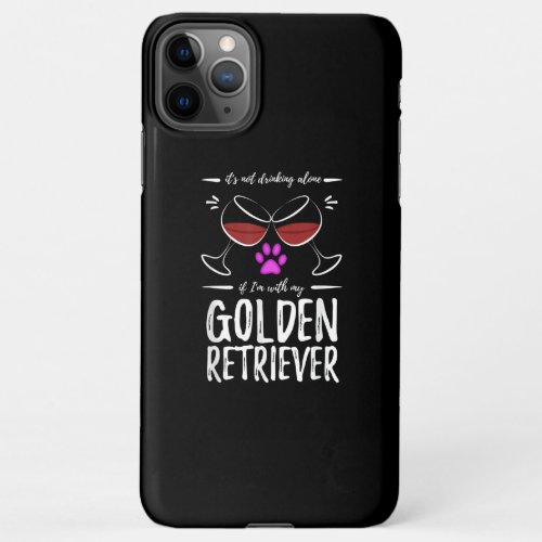 Golden Retriever Dog Mom for Wine Lover iPhone 11Pro Max Case