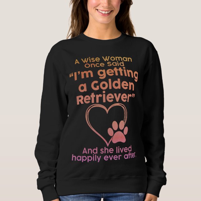 Golden Retriever Dog Mom Pet Sweatshirt (Front)