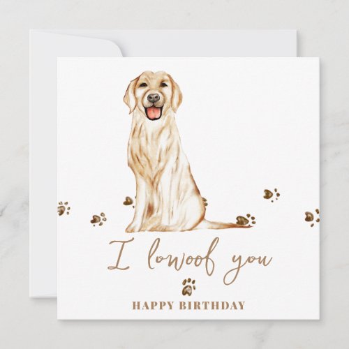 Golden Retriever Dog Mum Puppy Pets Birthday Card