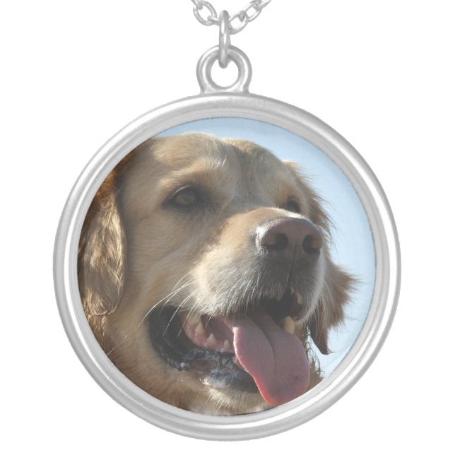 Golden Retriever Dog Necklace (Front)
