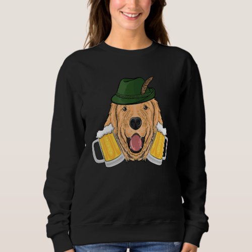 Golden Retriever Dog Oktoberfest Cute Puppy German Sweatshirt