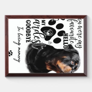 Golden Retriever Dog Owner Birthday Gift Dog Quote Award Plaque