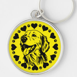 Golden Retriever Dog Owner Keychain