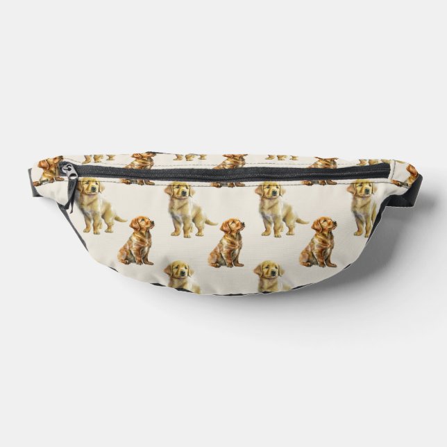 Golden Retriever Dog Pattern Fanny Pack (Lay Down)
