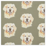 Golden Retriever Dog Pet Animal Print Fabric