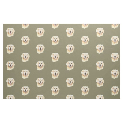 Golden Retriever Dog Pet Animal Print Fabric