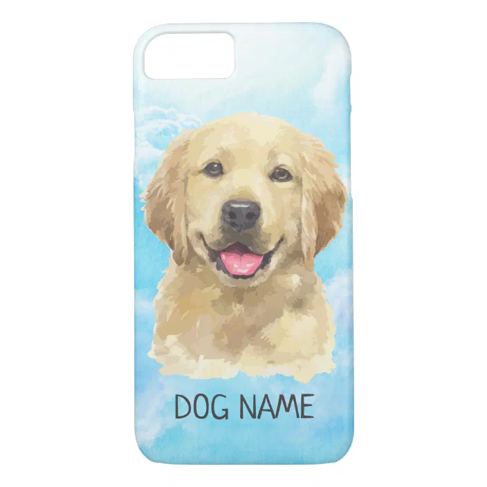 Personalized Golden Retriever,Dog Silhouette Tag Portable Women