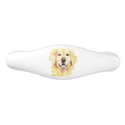 Golden Retriever Dog Pet Animal watercolor Ceramic Drawer Pull