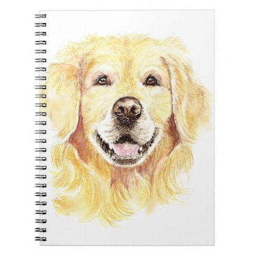 Golden Retriever Dog Pet Animal watercolor Notebook