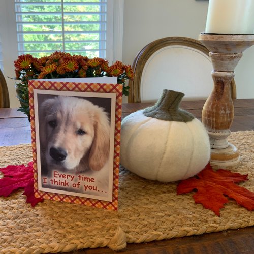 Golden Retriever Dog Pet Thanksgiving Card