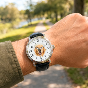 Golden Retriever Dog Photo Men Watch
