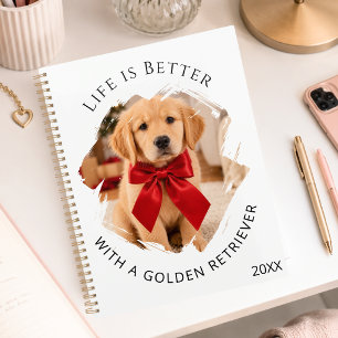 Golden Retriever dog photo Planner